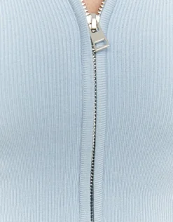 Cardigan Bleu Ciel Zippé en Maille^Tally Weijl Best