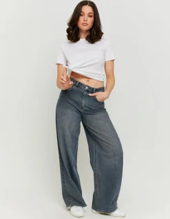 Jean Baggy Foncé Taille Mi-Haute^Tally Weijl Clearance