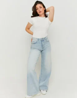 Jean Wide Leg Bleu Clair Taille Haute^Tally Weijl Fashion