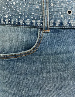 Mini-Jupe en Denim avec Ceinture^Tally Weijl Outlet