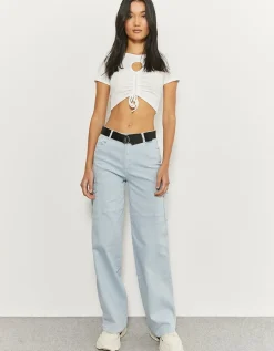 Pantalon Cargo Jambe Large à Ceinture^Tally Weijl Hot