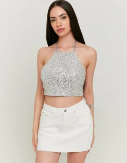 Top Dos Nu à Sequins^Tally Weijl Fashion