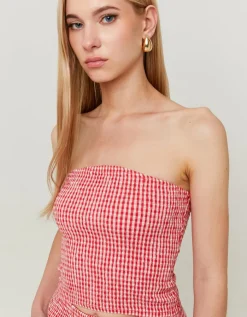 Top Bandeau Imprimé Vichy^Tally Weijl Sale