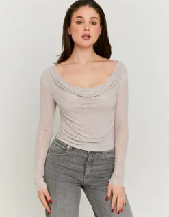 Top Transparent avec Strass^Tally Weijl Clearance