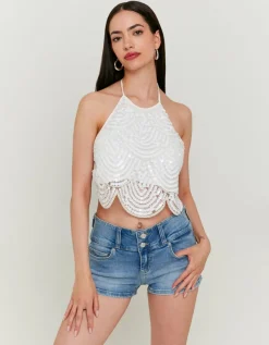 Top Dos Nu à Sequins^Tally Weijl Sale
