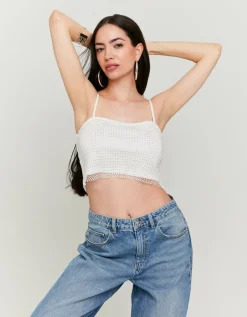 Top en Filet avec Strass^Tally Weijl Discount