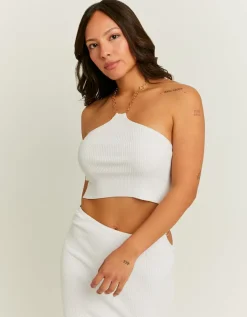 Top en Crochet Col Montant avec Chaîne^Tally Weijl Online