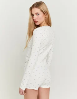 Top Floral Basique avec Ourlets en Dentelle^Tally Weijl Outlet