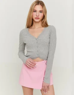Top Basique avec Ourlets en Dentelle^Tally Weijl Discount