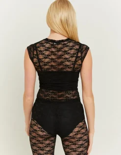 Top loose en dentelle e avec fronces latérales^Tally Weijl Discount