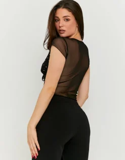Top en Mesh avec Strass^Tally Weijl Fashion