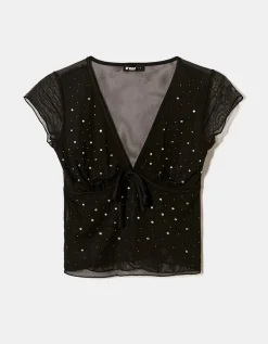 Top en Mesh avec Strass^Tally Weijl Fashion