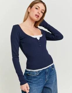T-Shirt Basique avec Ourlets en Dentelle^Tally Weijl Best