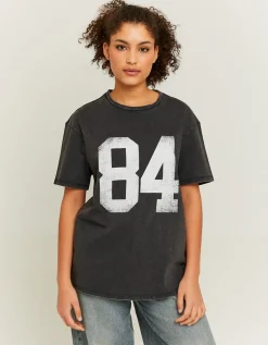 T-shirt loose delavé style T-Shirt de Football^Tally Weijl New